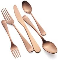 Cambridge Silversmiths Rhiannon Copper Satin 20-Piece Flatware Set, Service for 4