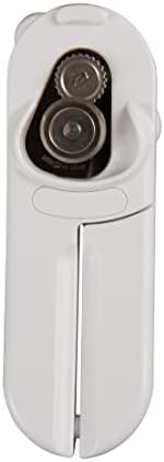 Culinare MagiCan, Manual Can Opener with Lid Release - Heavy Duty Lid Opener Kitchen Gadgets - Home Can Lid Opener Manual - Easy to Use Hand Held Effortlessly Open Cans, White, Stainless Steel