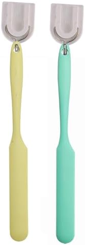 4 Pcs Silicone Jar Spatula Set - Long Handle Sourdough Scraper, Skinny Spatula for Jars, Bottles, and Containers, Non-Stick Heat Resistant Cake Cream Spatulas