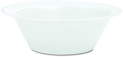 Dart 12BWWCR Concorde Foam Bowl, 10 12oz, White, 125 per Pack (Case of 8 Packs)