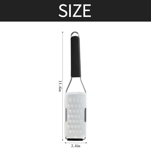 Cambom Cheese Grater Vegetable Shredder & Citrus Zester Lemon Zester for Parmesan Cheese, Vegetables, Zucchini, Nutmeg, Chocolate, Lemons, Hand Held Shredder Graters Stainless Steel Extra Coarse Blade