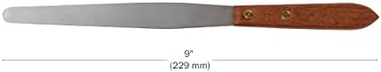 Apothecary Products 5.75" Stainless Steel Spatula and Blade, Wooden Handle