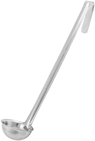 Winco 1 oz Red Prime Stainless Steel Ladle Listed