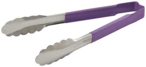 Vollrath 4780980 Kool-Touch Purple Handled 9.5 Utility Tong"