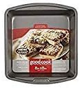 GoodCook Everyday Nonstick Steel Square Pan, 8", Gray (Pack of 6)