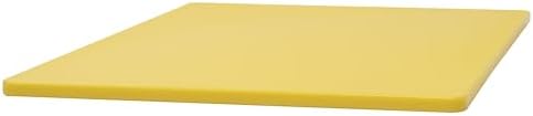 Winco 15" x 20" Yellow Heavy-Duty Plastic Cutting Board (Set of 6)