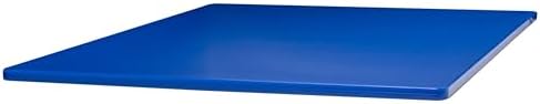 Winco 18" x 24" Blue Heavy-Duty Plastic Cutting Board, Medium (Set of 6)