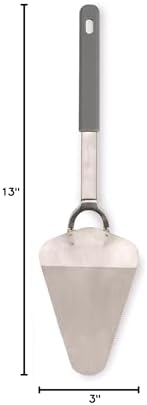RSVP International Endurance Kitchen Tool Collection Flexible Stainless Steel, Dishwasher Safe, Pie Server