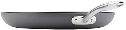 Rachael Ray 80089 Professional Hard Anodized Nonstick Frying/Fry Pan/Skillet with Helper Handle, 14 Inch - Gray
