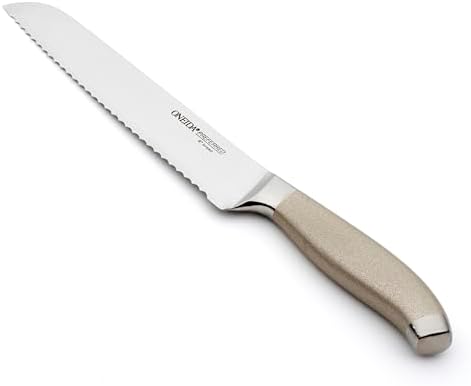 Oneida Preferred Stainless Steel Bread Knife – Serrated Edge Durable Kitchen Knife for Slicing Soft & Hard Bread, Metallic Finish