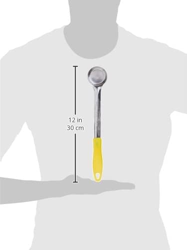 Winco Solid Food Portioner, 1-Ounce, Medium, Stainless Steel, Yellow