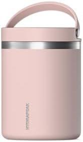 Hydrapeak 32oz Stainless Steel Vacuum Insulated Food Jar | For Hot Food and Cold Food, Wide Mouth Leak-Proof Soup Container for Adults, 10 Hours Hot and 16 Hours Cold (Blossom Pink)