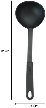 Winco 6 oz Red Heavy-Duty Nylon Ladle