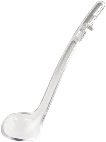 Winco 3/4 oz Red Plastic One-Piece Ladle