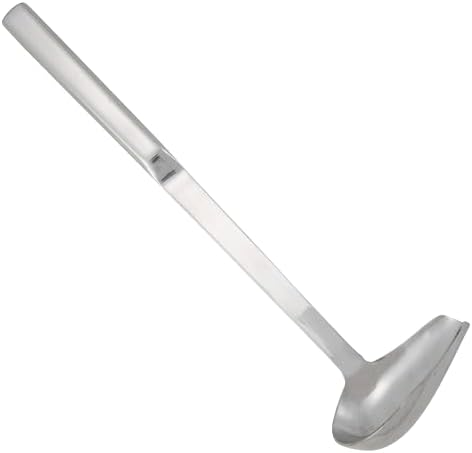 Winco 1 oz Spout Stainless Steel Ladle