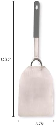 RSVP International Endurance Kitchen Tool Collection Flexible Stainless Steel, Dishwasher Safe, Spatula, Jumbo