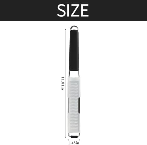Cambom Lemon & Citrus Zester, Cheese Graters with Stainless Steel Sharp Blade for Parmesan Cheese, Ginger, Garlic, Nutmeg, Chocolate, Vegetables, Fruits, Dishwasher Safe Shredder Fine Blade