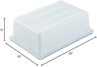 Rubbermaid Commercial Products Food Storage Box/Tote for Restaurant/Kitchen/Cafeteria, 12.5 Gallon, White