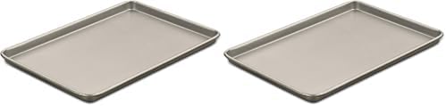 Cuisinart Chef's Classic Nonstick Bakeware 15-Inch Baking Sheet, Champagne (Pack of 2)