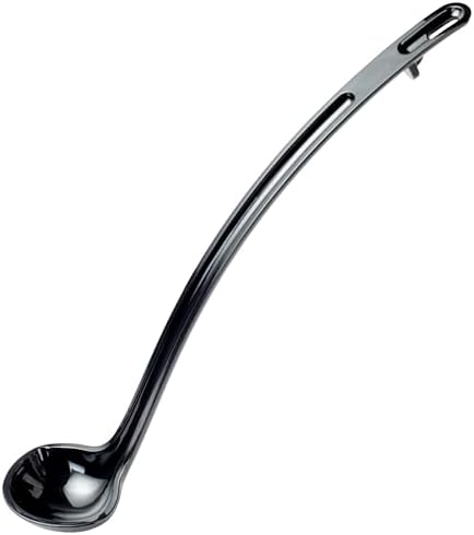 Winco 1 oz Red One Piece Dual Spout Plastic Ladle
