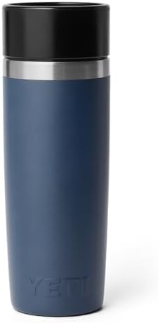 YETI Rambler 16 oz Travel Bottle, Stainless Steel, Vacuum Insulated with Leakproof Commuter Cap, Navy