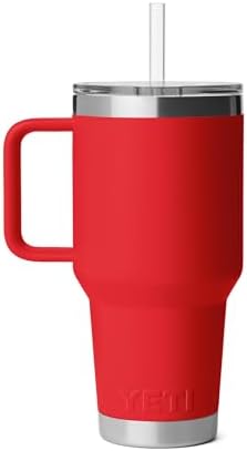 YETI Rambler 35 oz Straw Mug 2.0, Rescue Red