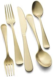 Cambridge Silversmiths Rhiannon Champagne Satin 20-Piece Flatware Set, Service for 4