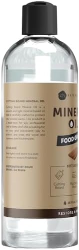 Kate Naturals Mineral Oil for Wood Cutting Board, Food Grade, Odorless,16oz