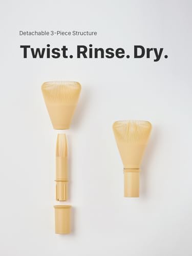 Resin Matcha Whisk Made in Japan - Durable PP Chasen, Bamboo Whisk Alternative for Japanese Tea Ceremony & Daily Latte, Professional Mixing Tool, Easy to Clean