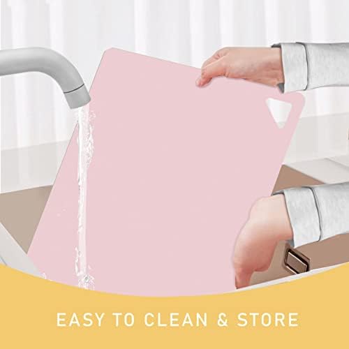 7 Pieces Plastic Flexible Cutting Boards for Kitchen, BPA- Free,15"x12"