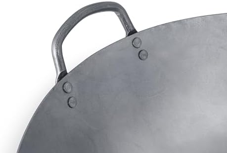 Craft Wok Extra Large 21-Inch Heavy Canton Style Hand Hammered Carbon Steel Wok (Round Bottom) / 731W194X