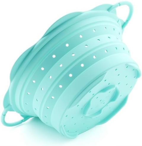 Collapsible Silicone Colander for Kitchen,Foldable Pasta Vegetable Strainer