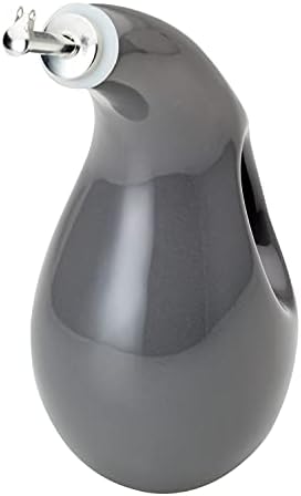 Rachael Ray 48465 Ceramic EVOO Oil and Vinegar Dispensing Bottle with Spout, 24 Ounce - Dark Gray