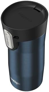 Contigo AUTOSEAL West Loop Vacuum-Insulated Stainless Steel Travel Mug with Easy-Clean Lid 12 oz Blueberry