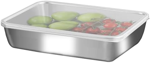 GIUOIDUO Stainless Steel Lunch Box 6-Pack,Stackable Snack Storage Boxes, Lid Food Container, Reusable Food Storage Container for Travel and Work, Dishwasher Safe, Freezer Safe