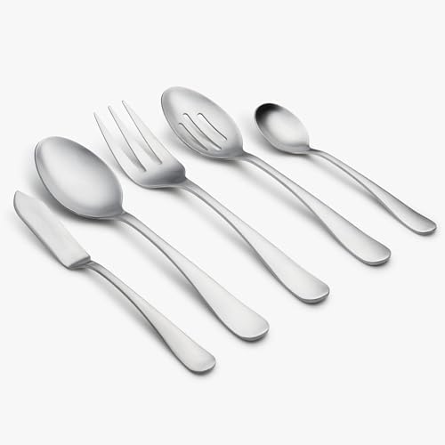Cambridge Rhiannon Satin 45-Piece 18/0 Silverware Set for 8, Flatware