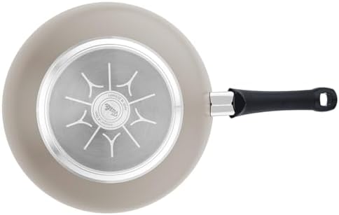 Fissler Ceratal Comfort 11 Inch Ceramic Non-Stick Wok, 3.9 Quart, Warm Grey, Made without added PFAS/PTFE, All Stovetops Including Induction, Made in Germany