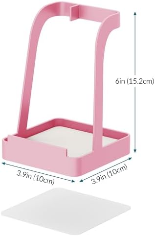 NiHome Pot Lid & Spoon Rest, Diatomite Tray Ladle Holder, Stove Top, Pink
