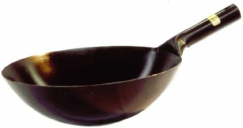 SUNRISE Kitchen Supply 16" Japanese Style Steel Wok