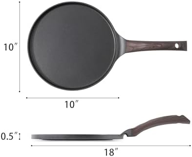 SENSARTE 10 Inch Nonstick Crepe Pan Granite Coating Pancake Pan Black