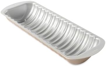 Nordic Ware Formed Cinnamon Bread and Almond Loaf Pan, 4 Cup, Golden Hour