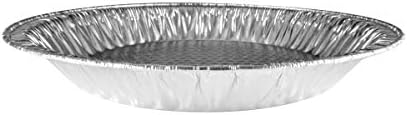 Handi-Foil 10" (Actual Top-Out 9-5/8 Inches - Top-In 8-3/4 Inches) Aluminum Foil Pie Pan - Disposable Baking Tin Plates (Pack of 50)
