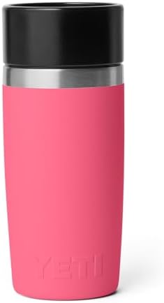 YETI Rambler 12 oz Travel Bottle, Stainless Steel, Vacuum Insulated with Leakproof Commuter Cap, Tropical Pink