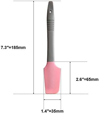 Silicone Mini Small Spatula, Curved Kitchen Can Jar Spatula