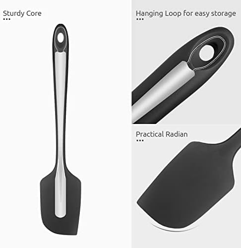 U-Taste 14in Extra Large Silicone Spatula, 600°F Heat Resistant, Black
