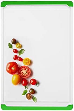 Large Plastic Cutting Board for Kitchen, 18-Inch Reversible Chopping Board