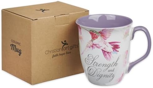Christian Art Gifts Large Ceramic Scripture Coffee Mug for Women