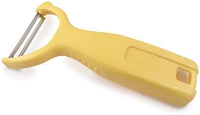 Swissmar Y-Peeler with Scalpel Blade – Swiss-Made Precision Peeler for Fruits & Vegetables – Ergonomic Ambidextrous Handle – Stainless Steel Blade – Side Cutter & Blade Guard – Yellow