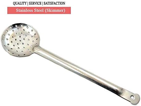 Stainless Steel Jhara/Skimmer/Strainer Steel Frying Spoon/deep Fry for poori/sabzi/Vegetables Cooking 1 pcs