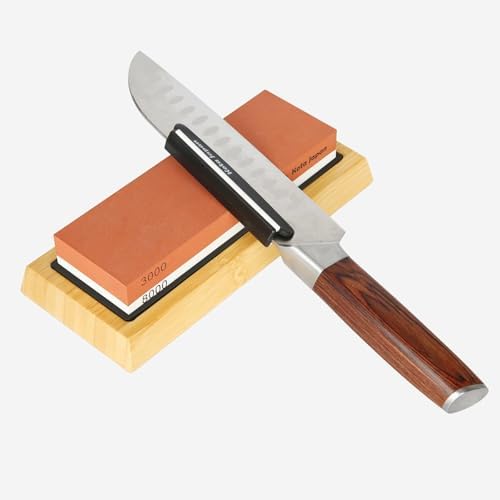Koja Fixed Angle Whetstone Sharpener Blade Guide for Kitchen Knives